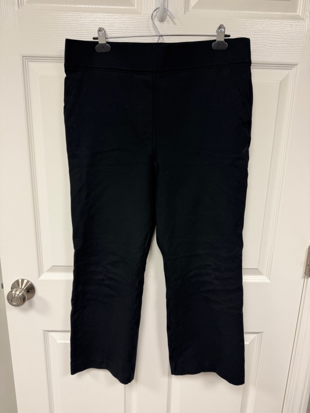 SPANX Black Kick Flare Crop Pull-On Ponte Pants